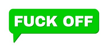 Chat FUCK OFF Colored Bubble Frame