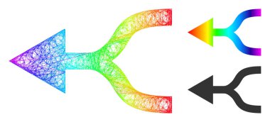 Spektral Ağ Gradyan Okun Sol Simgesini Birleştir