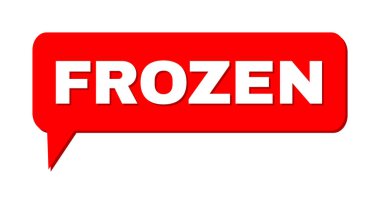 Konuşma FROZEN Renkli Kabarcık Çerçevesi
