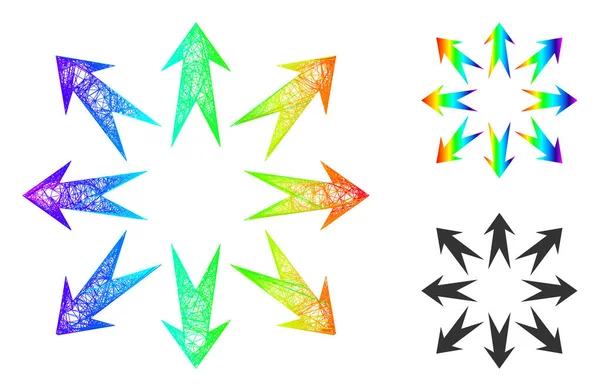 Spektral Ağ Gradyan Okları Simgesi Genişlet
