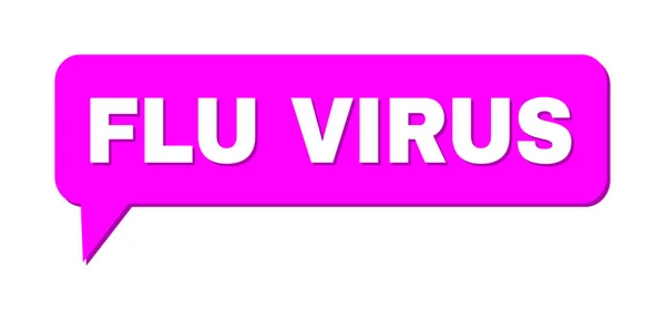 Konverzace FLU VIRUS barevného cloudu — Stockový vektor