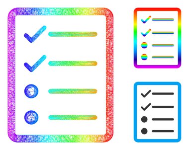 Spectrum Net Gradient Checklist Page Icon clipart