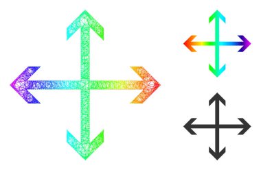 Gökkuşağı Ağ Ağ Gradyan Okları Simgesini Genişlet