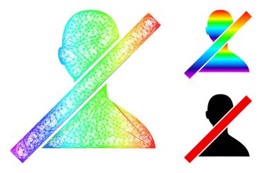 Spektrum Doğrusal Gradyan Kapalı Kullanıcı Simgesi