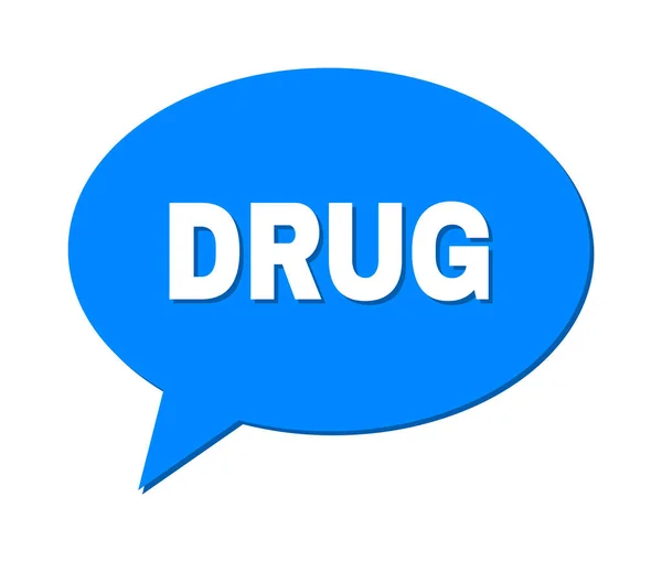Chat DRUG Color Cloud Frame — Vettoriale Stock