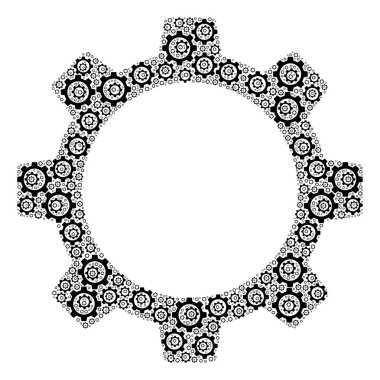 Itself Simgelerinin Tekerlek Özyinelemeli Kolajı