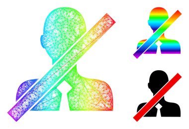 Gökkuşağı Ağ Ağları Gradyan Kapalı Tezgahtar Simgesi