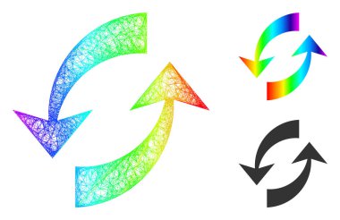 Spektrum Ağ Grafik Değiştirme Okları Simgesi