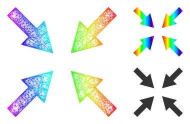 Gökkuşağı Ağı Gradyan Sıkıştırma Okları Simgesi