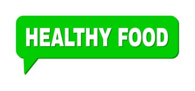 Chat Sağlıklı Yemek Renkli Bulut İletisi