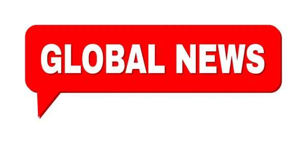 Chat GLOBAL NEWS彩色泡沫框架 — 图库矢量图片