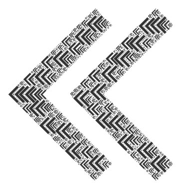 Ögelerin Özyineleme Mozaiğini Sola Taşı