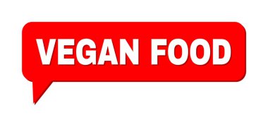 Konuşma VEGAN FOOD Renkli Bulut İletisi