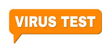 Konuşma VIRUS Test Renkli Kabarcık İletisi