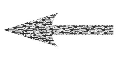 Keskin Ok Sol Özyineleme Mozaiği