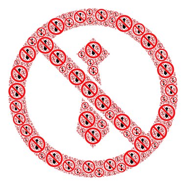 Man kravatını Durdur Özyineleme Kolajı