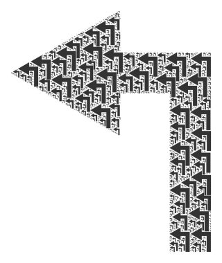 Özyinelemeli Ögelerin Özyinelemeli Mozaiğini Sola Dön