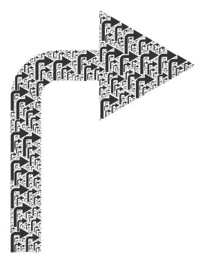 Ögelerin Sağa Dön Kolajı