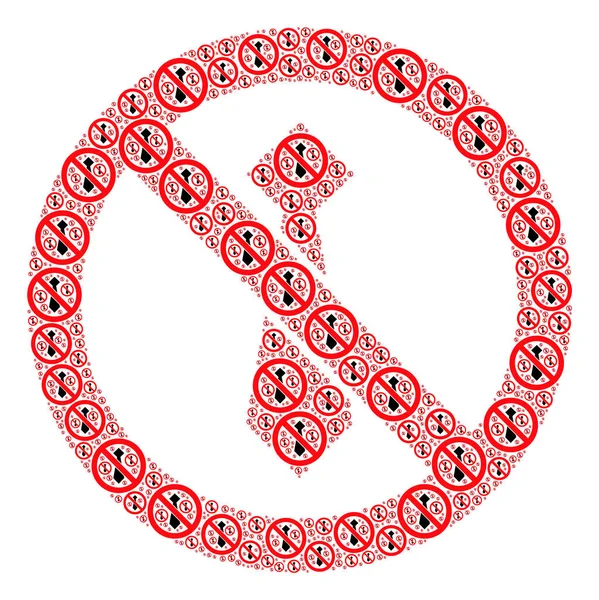 Man kravatını Durdur Özyineleme Kolajı