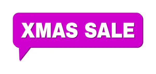 Speech XMAS SALE Colored Cloud Message — Stockvektor