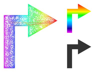 Gökkuşağı Ağ Gradyanı Sağa Dön