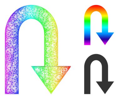 Spektral Net Gradyan Geri Dönüş Simgesi