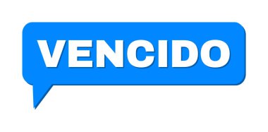 Konuşma VENCIDO Renkli Bulut Çerçevesi