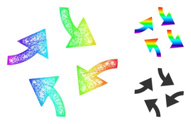 Spektrum Doğrusal Eğimli Girdap Okları Simgesi