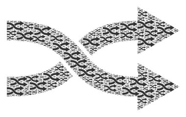 Ögelerin Sağ Fraktal Ögelerini Karıştır