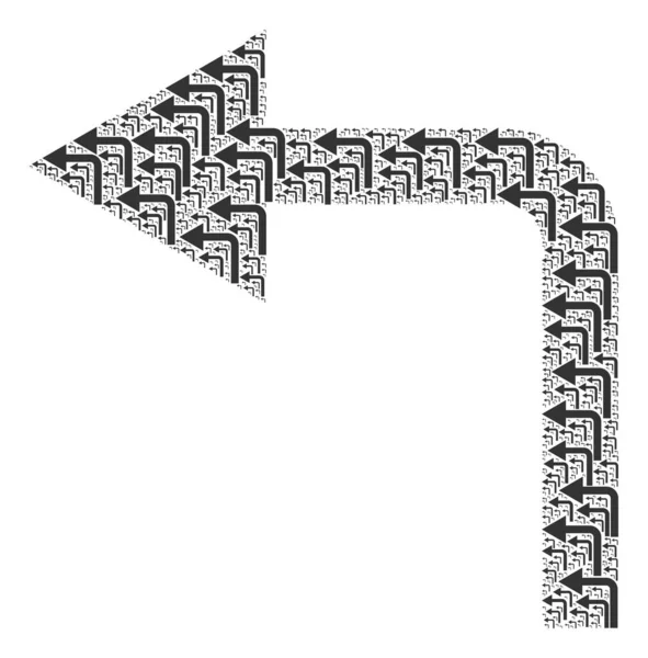 Ögelerin Özyinelemeli Kolajını Sola Çevir