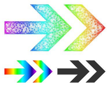 Spektral Yumurtadan Çıkan Eğimli Ok Sağ Simgesi