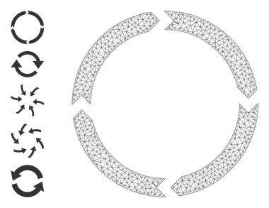 Basit resimli Web Ağ Döndürme Simgesi