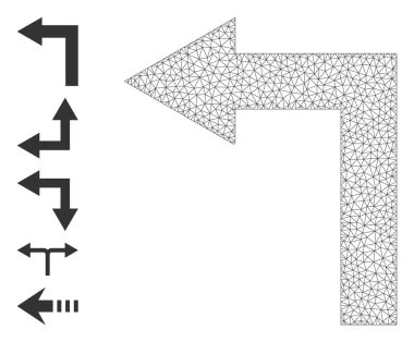 Web Ağı Basit Resim Grafikleri ile Sola Dön