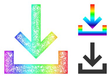 Spektrum Ağ Gradyan Gelen Kutusu Simgesi