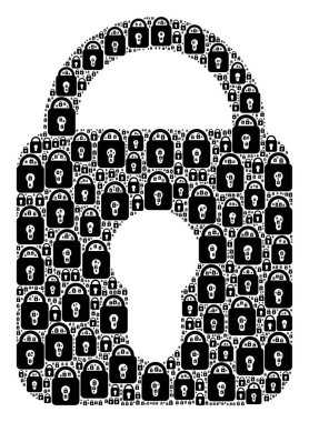 Ögelerin Özyinelemeli Mozaiği Kilitli