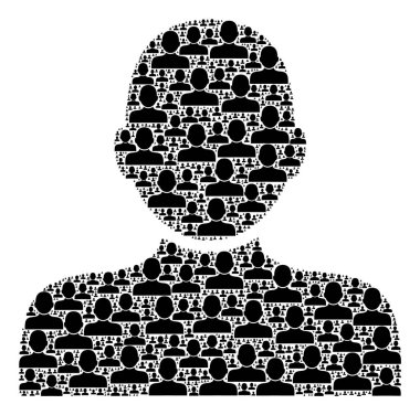 İnsan Özyineleme Kolajı Itself Simgeleri