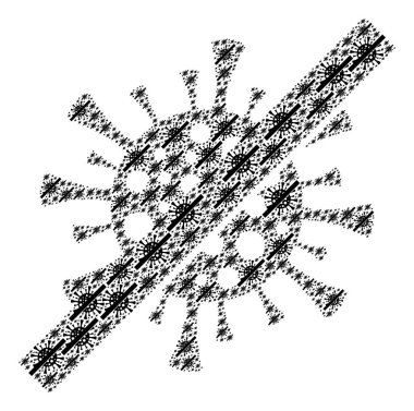 Kendiliğinden Simgelerin Bulaşıcı Virüs Fraktal Mozaiği Yok