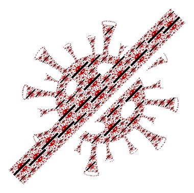 Ögelerin Koronavirüs Fraktal Bileşimi Yok