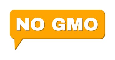 Konuşma HAYIR GDO Renkli Kabarcık Çerçevesi