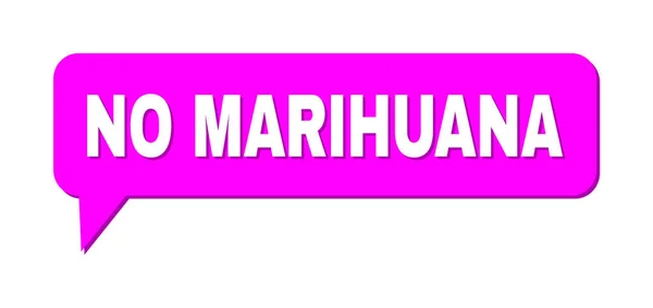 Konuşma HAYIR MARIHUANA Renkli Kabarcık İletisi — Stok Vektör