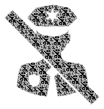 Itself Icons Polis Teşkilatı Özyineleme Mozaiği Yok