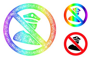 Gökkuşağı Ağ Gradyanı Polis Memuru Yok Simgesi