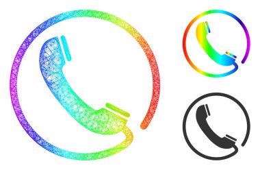 Spektrum Yumurtadan Çıkan Gradyan Telefon Simgesi