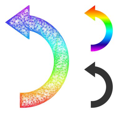 Spektral Ağ Gradyanı Sol Simgeyi Döndür