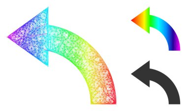 Gökkuşağı Ağı Gradyanı Sol Simgeyi Döndür