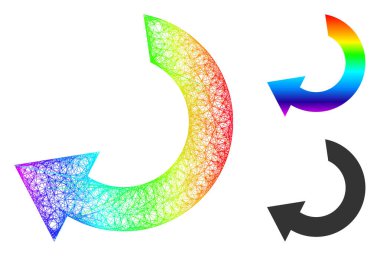 Gökkuşağı Ağ Gradyan Döndürme Simgesi