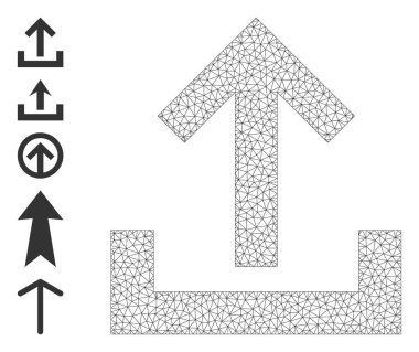 Web Ağı Simgesini Basit Sembollerle Yükle