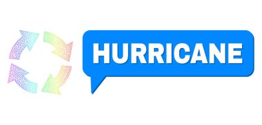 Gökkuşağı Ağları Gradyan Dolaşım Simgesi ve Gölge ile Kasırga Sohbeti Baloncuğu