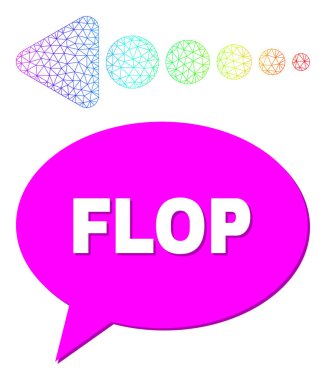 Gökkuşağı Net Gradyan Oku Gölge ile Soldaki Simge ve Çökme Sohbeti Balonu