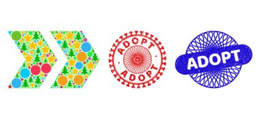 Tehlike Kauçuk İzlerini Kabul Et ve Yeni Yıl Sembollerinin Sağ Mozaiğini Değiştir